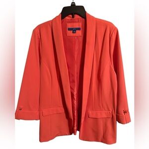 Women's Apt. 9® Open-Front Long Boyfriend Blazer Size XXL